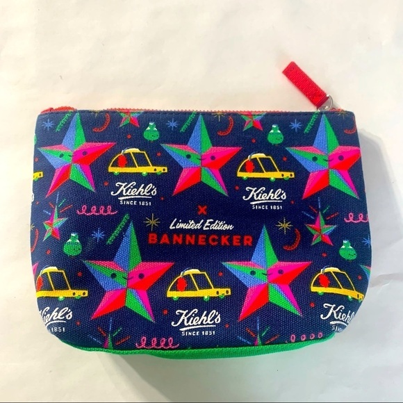 Kiehl’s x Banneker Limited editions multicolor star taxi carry pouch bag - Picture 1 of 4
